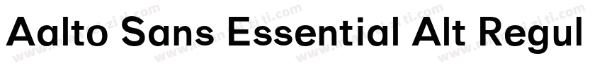 Aalto Sans Essential Alt Regular字体转换
